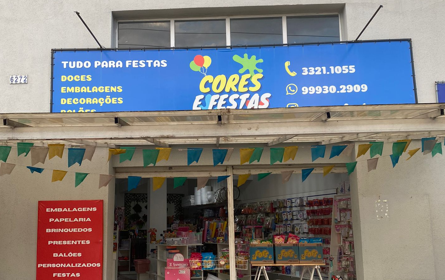 banner da fachada da loja