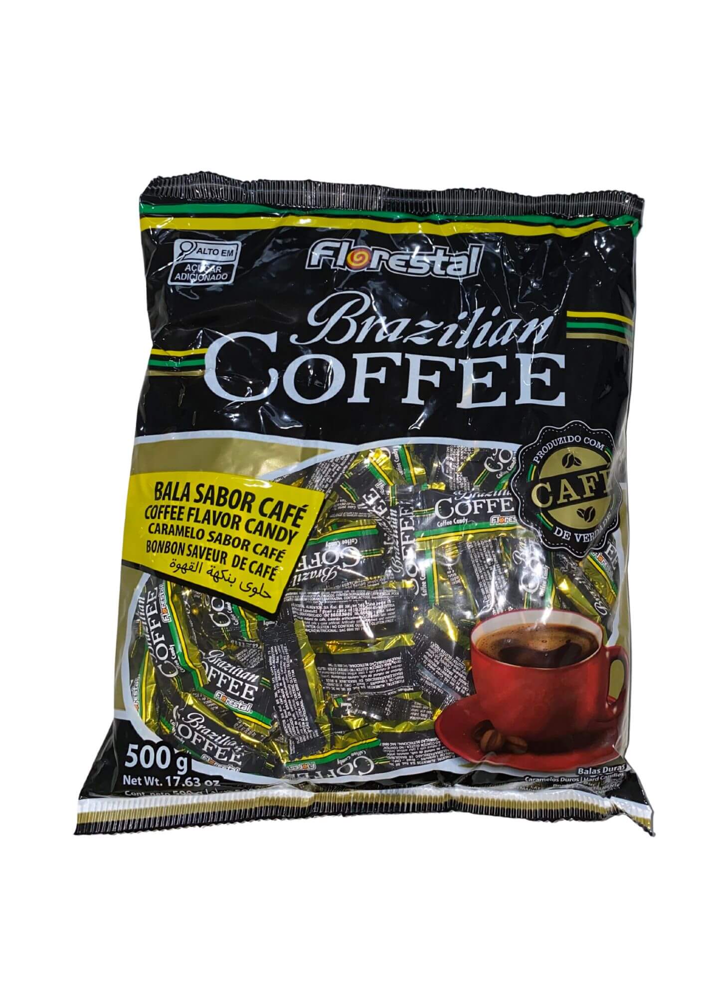 Bala sabor café florestal 500 gramas