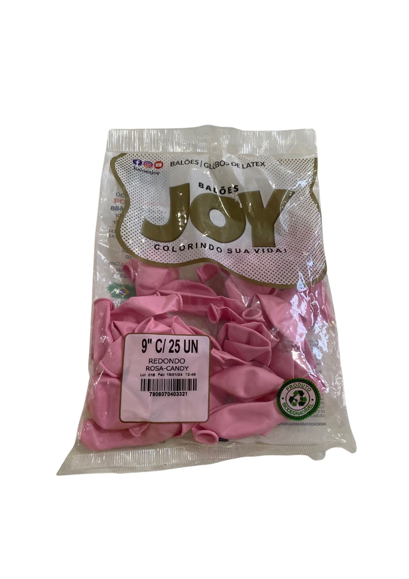 Balões Joy Rosa Candy